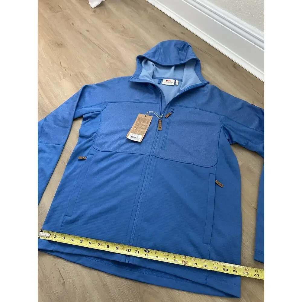 Fjallraven Abisko Trail Fleece Hooded Jacket 82257 Full Zip UN Blue Men’s XL
